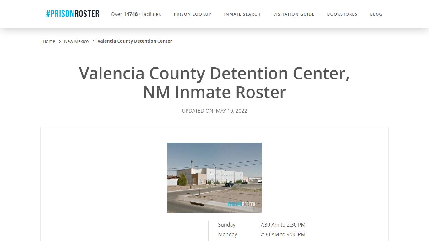 Valencia County Detention Center, NM Inmate Roster